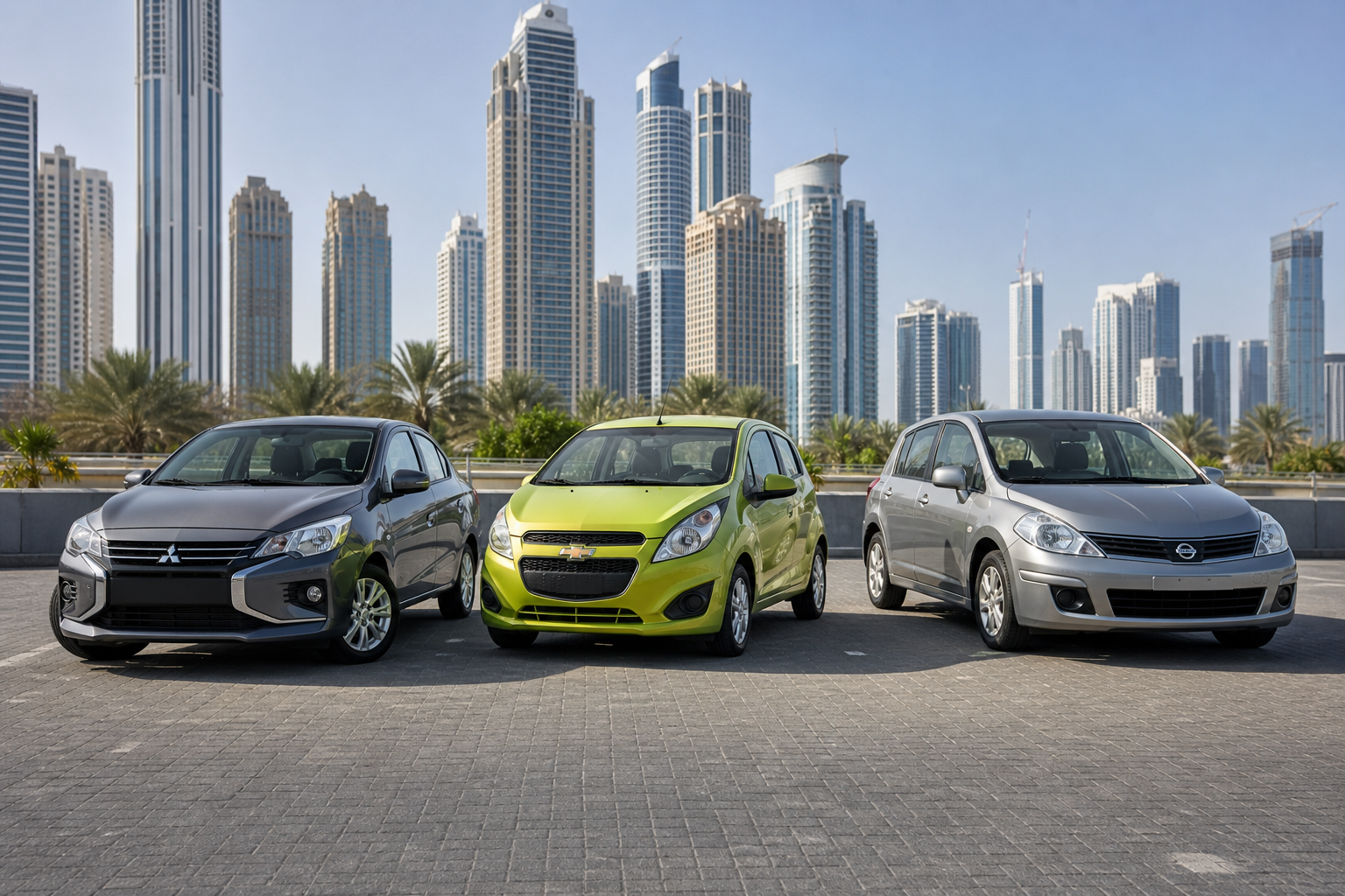 Mitsubishi Attrage vs Chevrolet Spark vs Nissan Tiida: Best Used Budget Cars Under AED 25,000 in the UAE