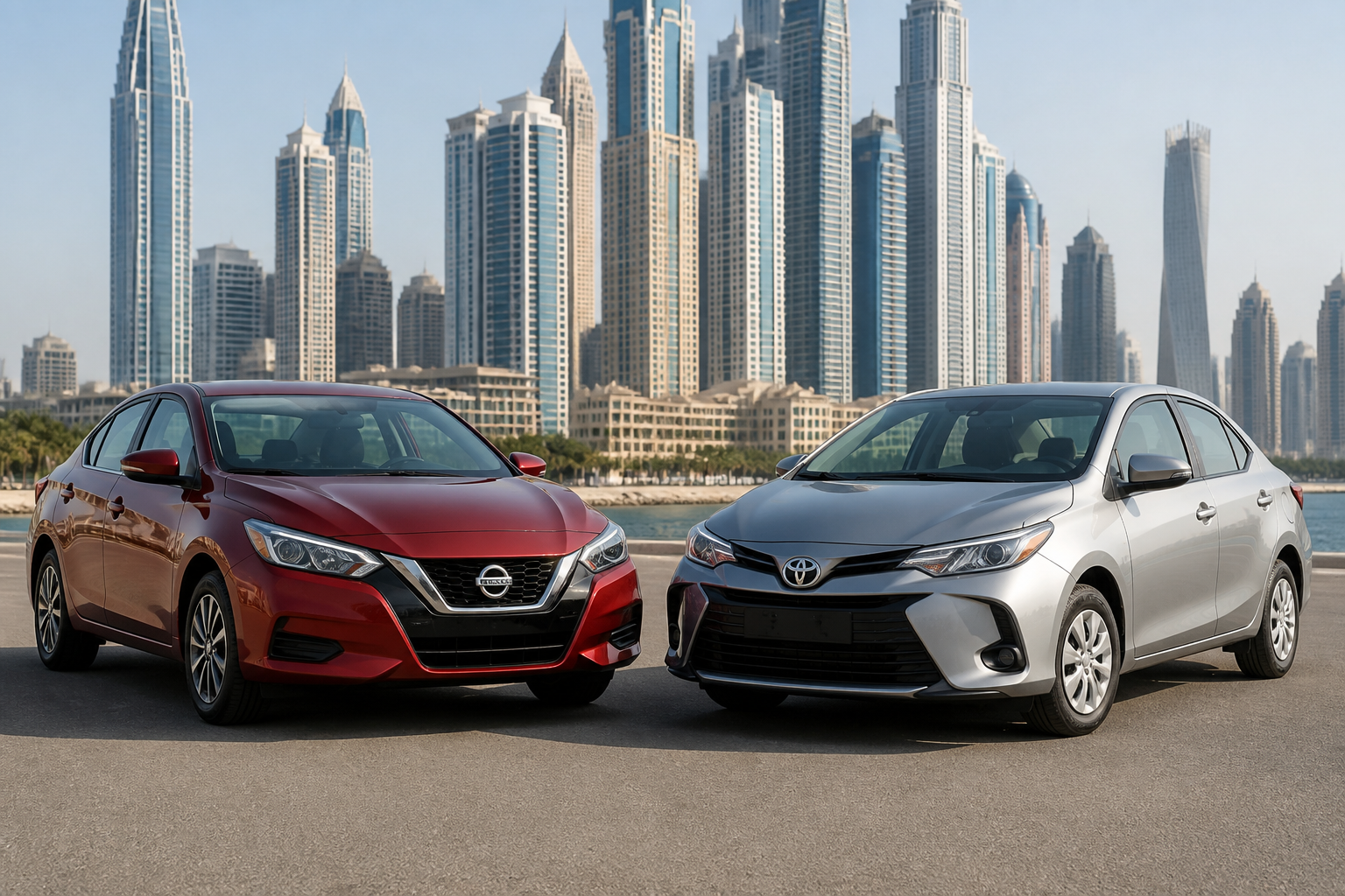 Nissan Sunny vs Toyota Yaris Resale in UAE
