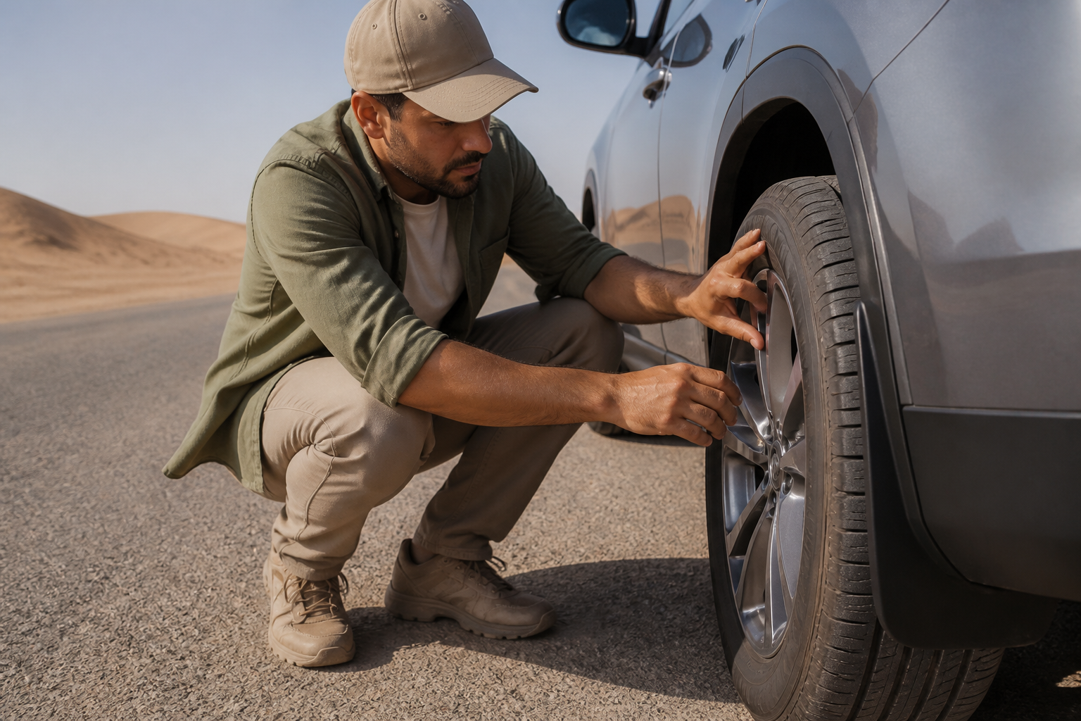 Tyre Check Before Desert Season Starts
